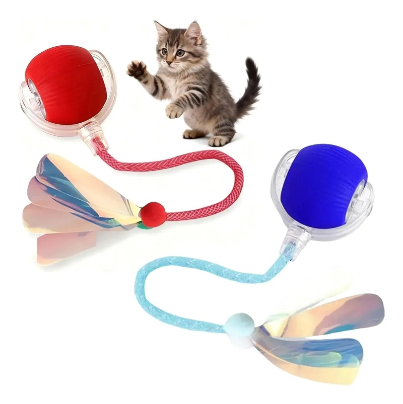 PELOTA INTERACTIVA LED RECARGABLE PARA MASCOTAS - 1
