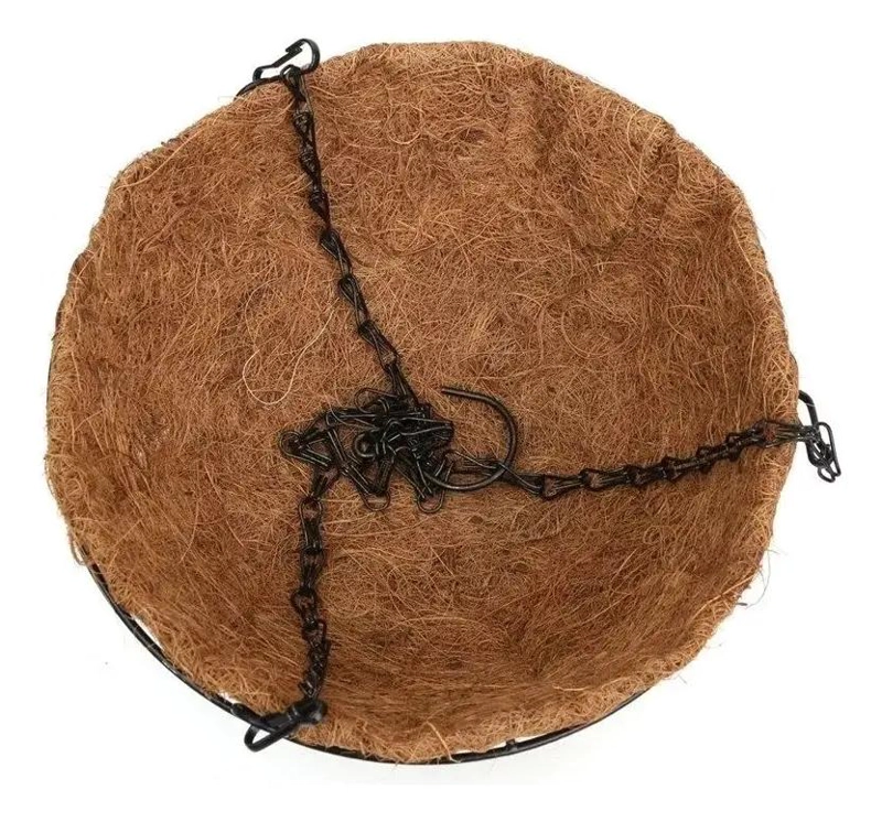 MACETEROS COLGANTES DE FIBRA DE COCO PARA DECORACION - 3