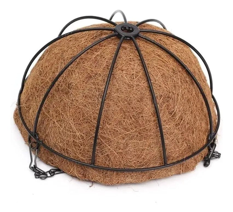 MACETEROS COLGANTES DE FIBRA DE COCO PARA DECORACION - 4