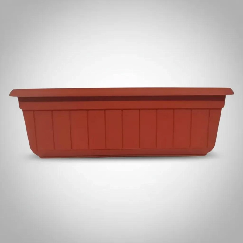 PACK DE 5 MACETEROS RECTANGULARES DE PLASTICO PARA JARDIN - 8