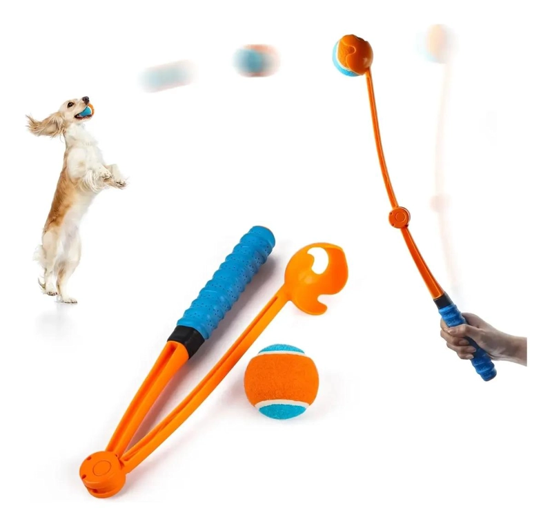 LANZADOR PLEGABLE PARA PELOTAS DE PERROS IDEAL PARA JUGAR - 1