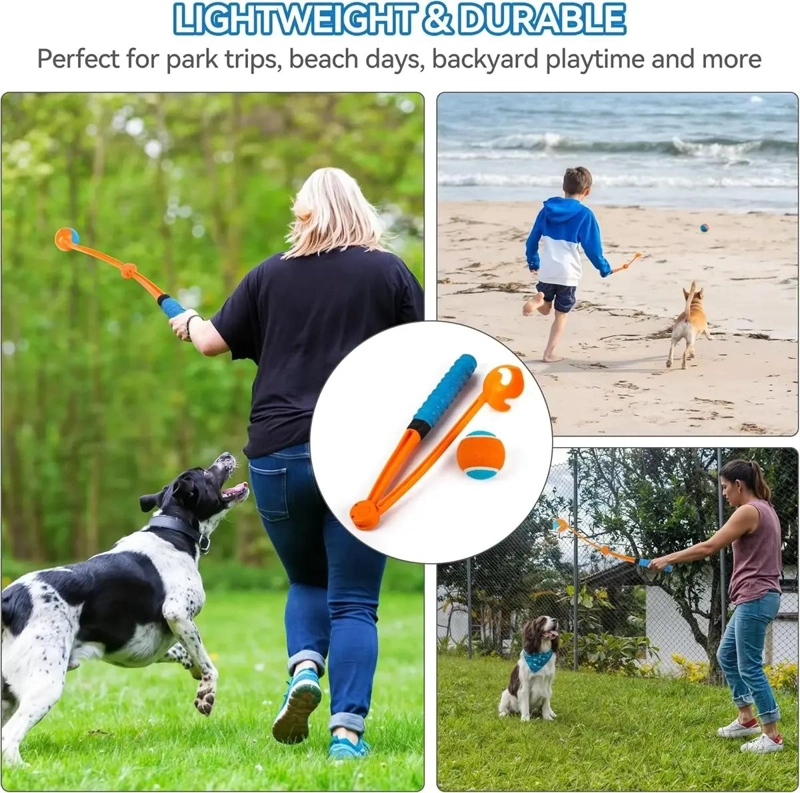 LANZADOR PLEGABLE PARA PELOTAS DE PERROS IDEAL PARA JUGAR - 6