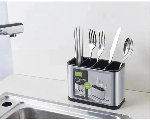 ESCURRIDOR DE CUBIERTOS DE ACERO INOXIDABLE PARA COCINA - 1