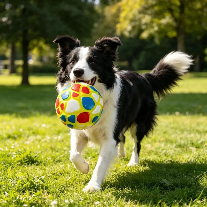 PELOTA TEXTURIZADA PARA PERROS DE 7 CM IDEAL PARA JUGAR - 2