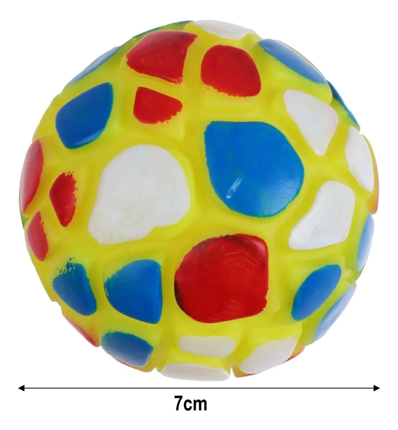 PELOTA TEXTURIZADA PARA PERROS DE 7 CM IDEAL PARA JUGAR - 4
