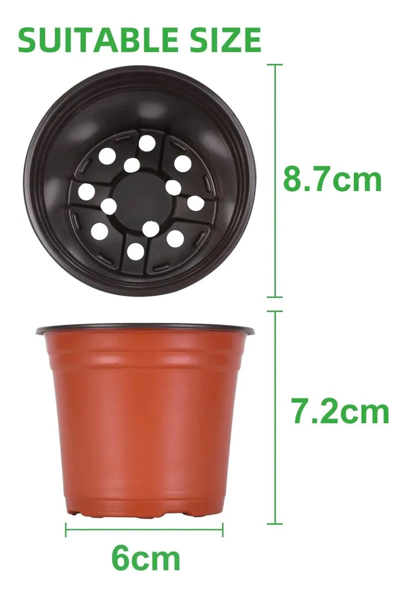 MACETAS DE PLASTICO PARA SEMILLEROS 135 UNIDADES 8.8X7.5CM - 2