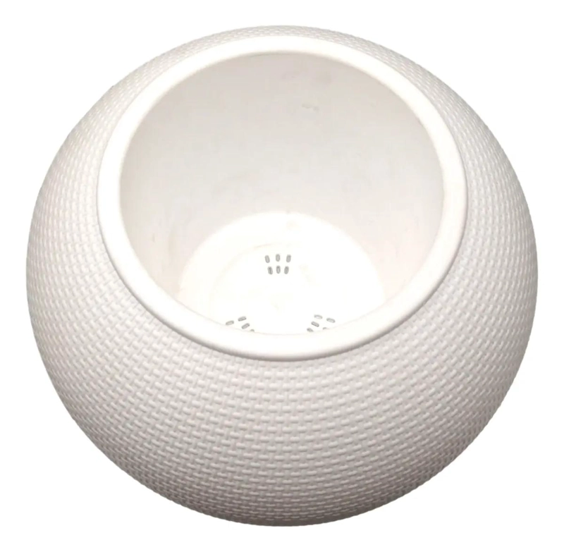 PACK DE 3 MACETEROS REDONDOS DE PLASTICO DE 26CM - 3