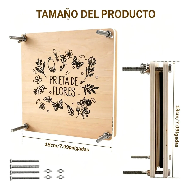 KIT DE PRENSADO DE FLORES Y PLANTAS PARA MANUALIDADES - 3