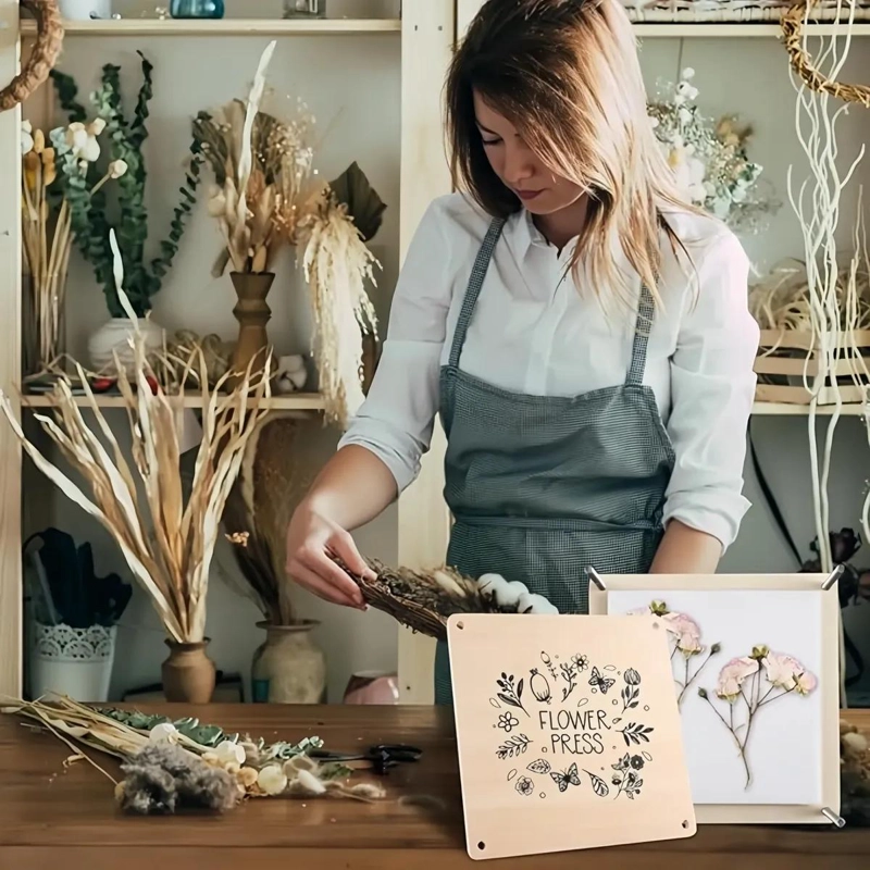 KIT DE PRENSADO DE FLORES Y PLANTAS PARA MANUALIDADES - 9