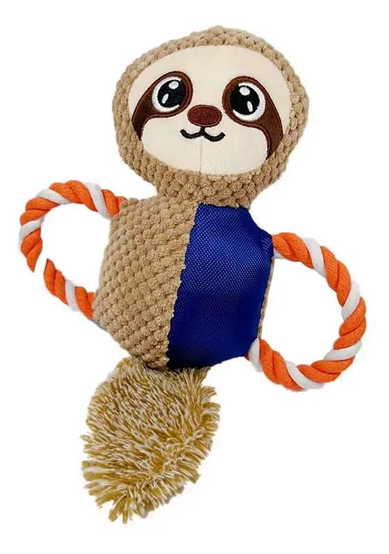 JUGUETE PELUCHE PEREZOSO INTERACTIVO PARA PERROS - 1