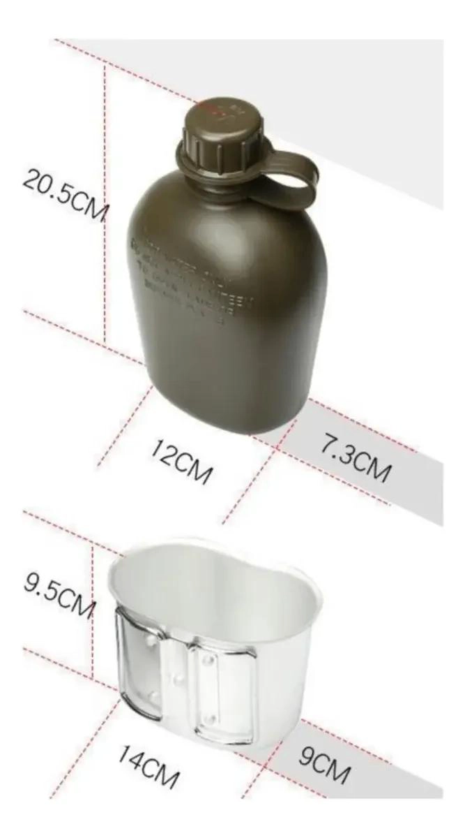 CANTIMPLORA TACTICA DE 1 LITRO CON FUNDA Y TAZA INTEGRADA - 3