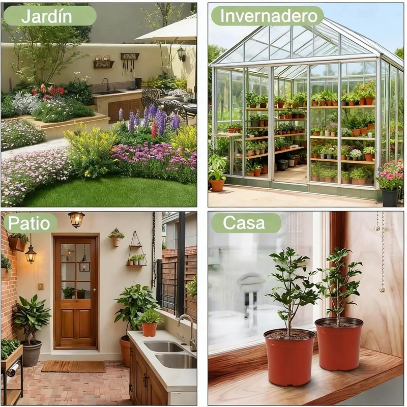 MACETAS DE PLANTULAS DE PLASTICO FLEXIBLE 100 UNIDADES 15X15CM - 2