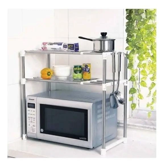ESTANTE ORGANIZADOR DE COCINA Y MICROONDAS CON DISEÑO ELEGANTE - 4