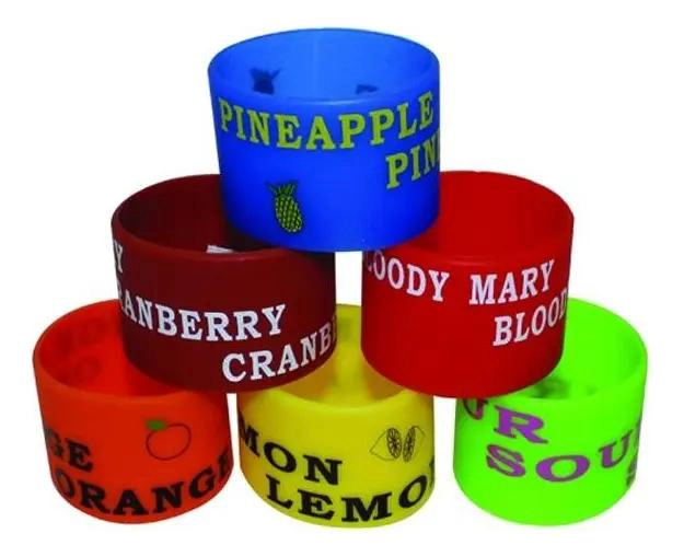 BANDAS DE SILICONA PARA MEZCLA DE COCTELES - 1