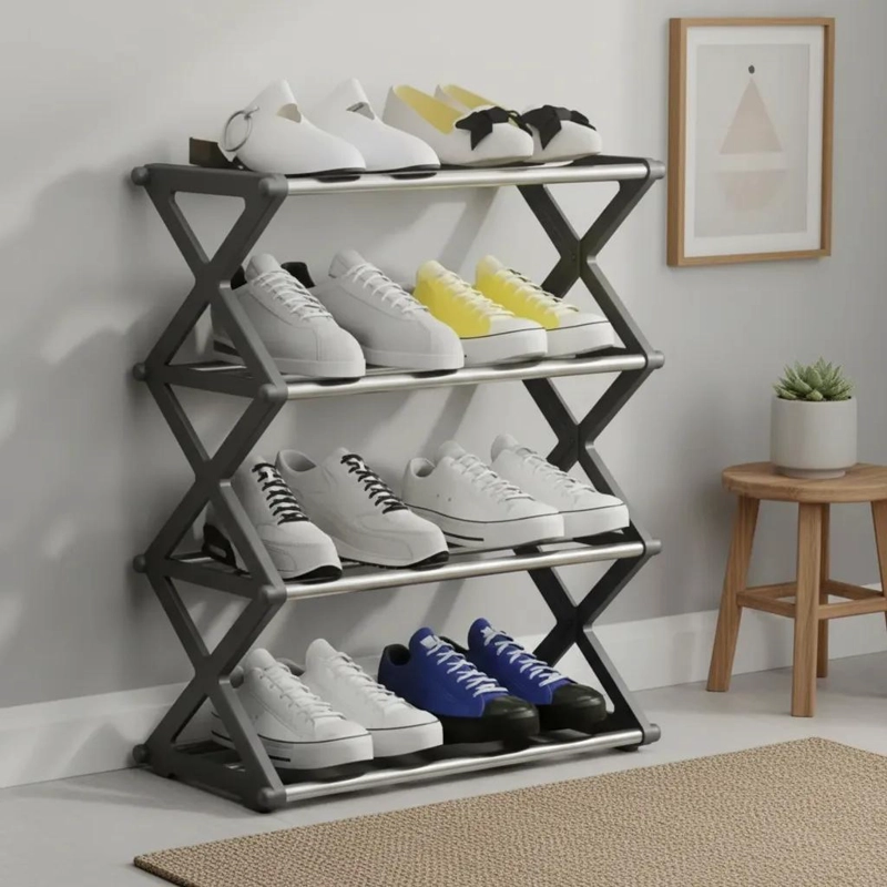ORGANIZADOR PLEGABLE PARA ZAPATILLAS DE 4 NIVELES - 5