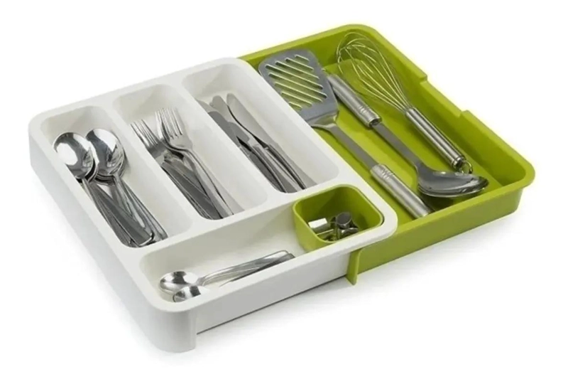 ORGANIZADOR DE CUBIERTOS AJUSTABLE PARA CAJONES DE COCINA - 1