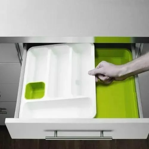 ORGANIZADOR DE CUBIERTOS AJUSTABLE PARA CAJONES DE COCINA - 5