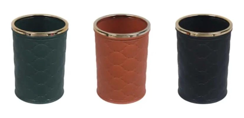 PACK DE 12 PORTA LAPICEROS REDONDOS PARA ESCRITORIO DE 12 CM - 2