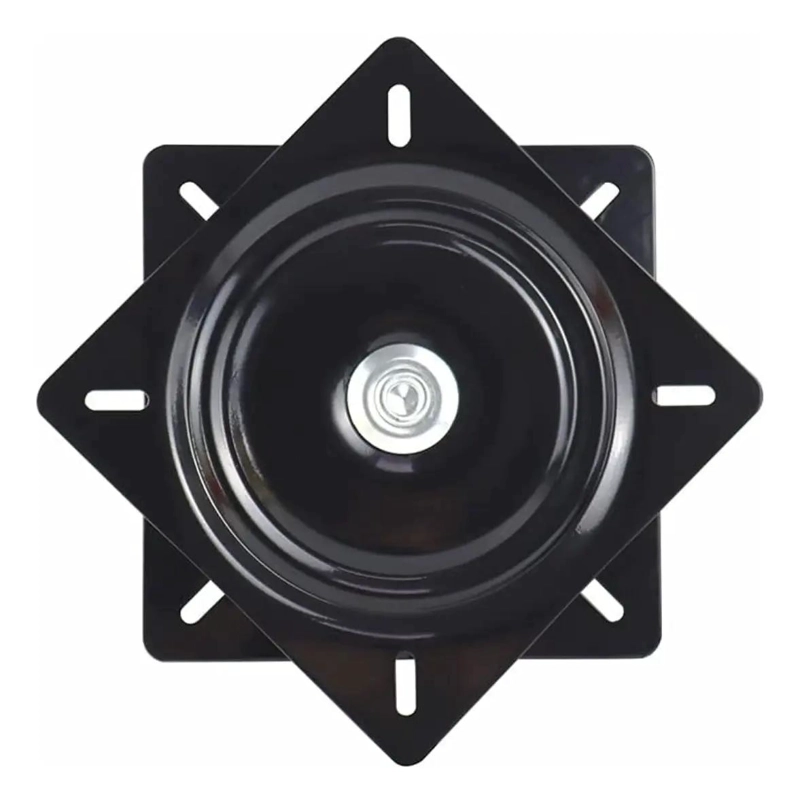 BASE GIRATORIA DE ACERO NEGRA 240X240MM PARA MUEBLES - 1