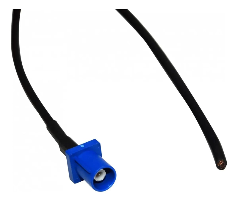 PIGTAIL AUTOMOTRIZ 100CM FAKRA C MACHO RG174 NEGRO - 2