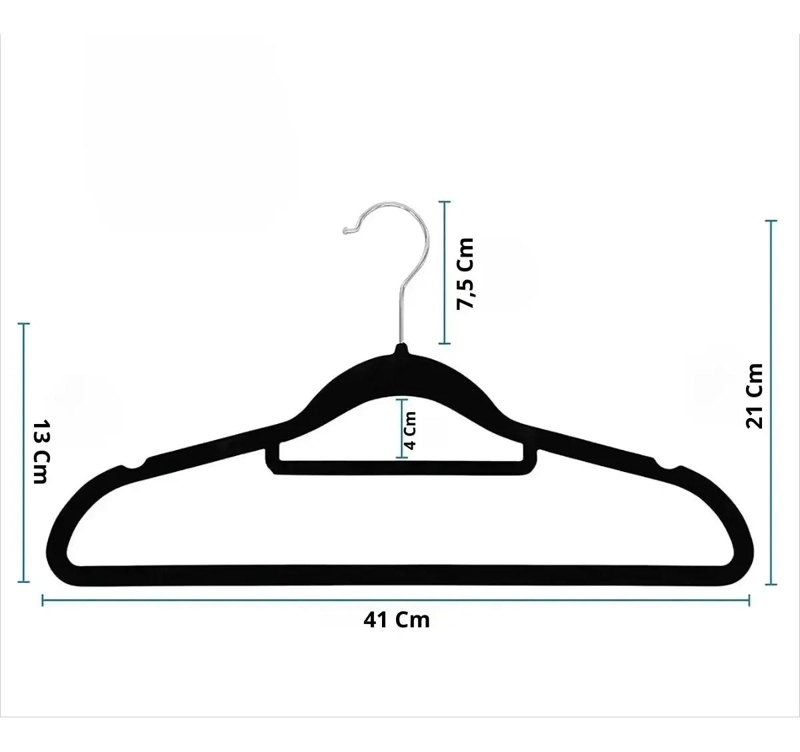 PACK DE 20 COLGADORES DE ROPA ANTIDESLIZANTES DE TERCIOPELO - 3