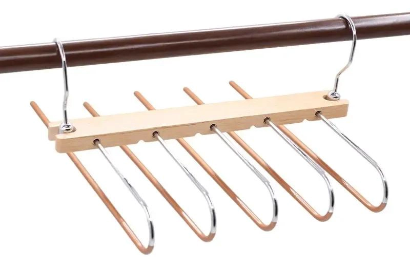 PERCHA MULTIFUNCIONAL 5 EN 1 PARA PANTALONES Y FALDAS - 1