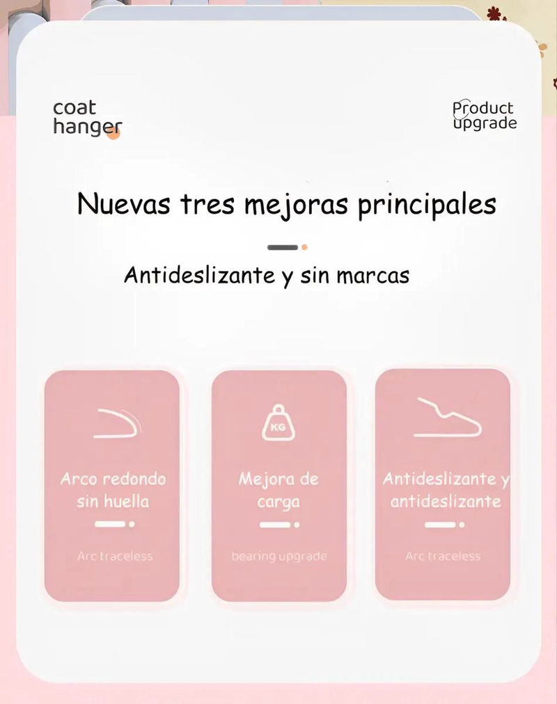 SET DE 40 GANCHOS COLGADORES ANTIDESLIZANTES PARA ROPA - 3