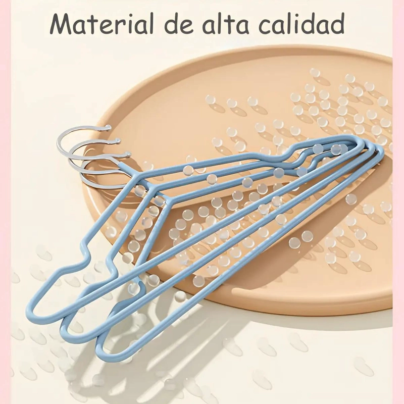 JUEGO DE 40 COLGADORES ANTIDESLIZANTES PARA ROPA DE COLORES - 4