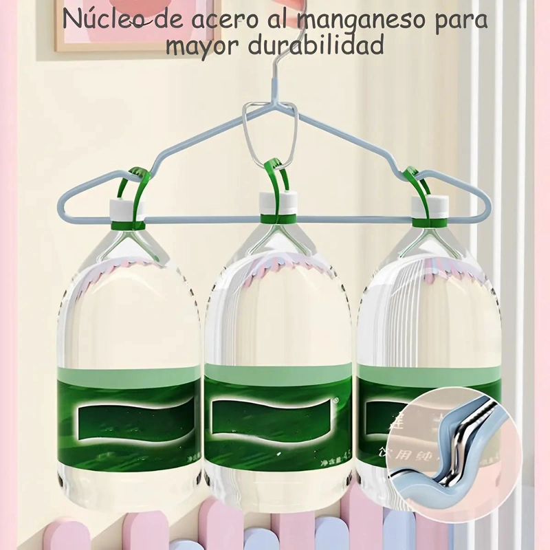 JUEGO DE 40 COLGADORES ANTIDESLIZANTES PARA ROPA DE COLORES - 6