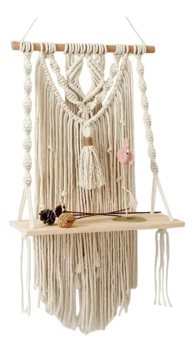 COLGANTE DE MACRAME  DECORATIVO PARA ORGANIZAR EL HOGAR - 1