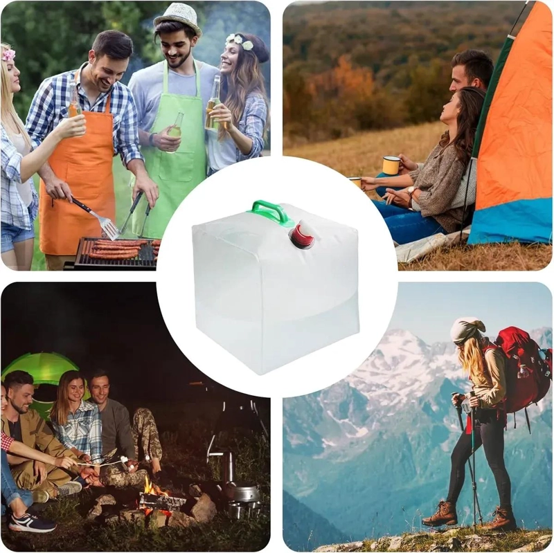 CONTENEDOR PLEGABLE DE AGUA 20 LITROS PARA CAMPING - 6