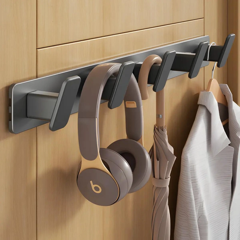 PERCHERO DE PARED CON 5 GANCHOS PARA ROPA Y ACCESORIOS - 2