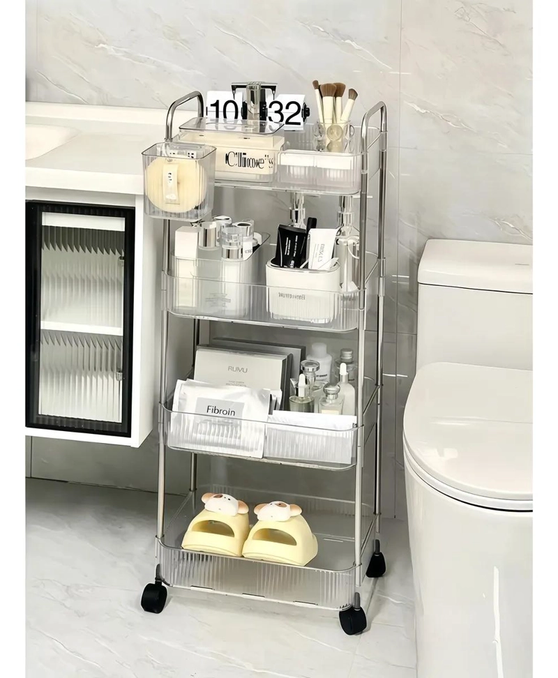CARRITO ORGANIZADOR DESLIZANTE DE 4 NIVELES CON RUEDAS - 7