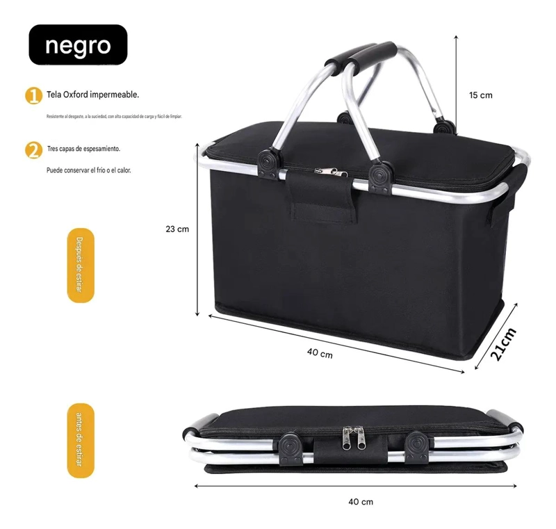 BOLSO TE RMICO PLEGABLE IMPERMEABLE PARA PICNIC Y CAMPING - 2