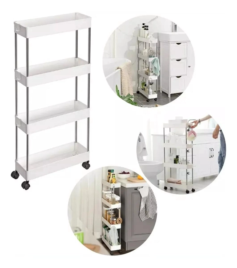CARRITO ORGANIZADOR MULTIFUNCIONAL DE 4 NIVELES CON RUEDAS - 1