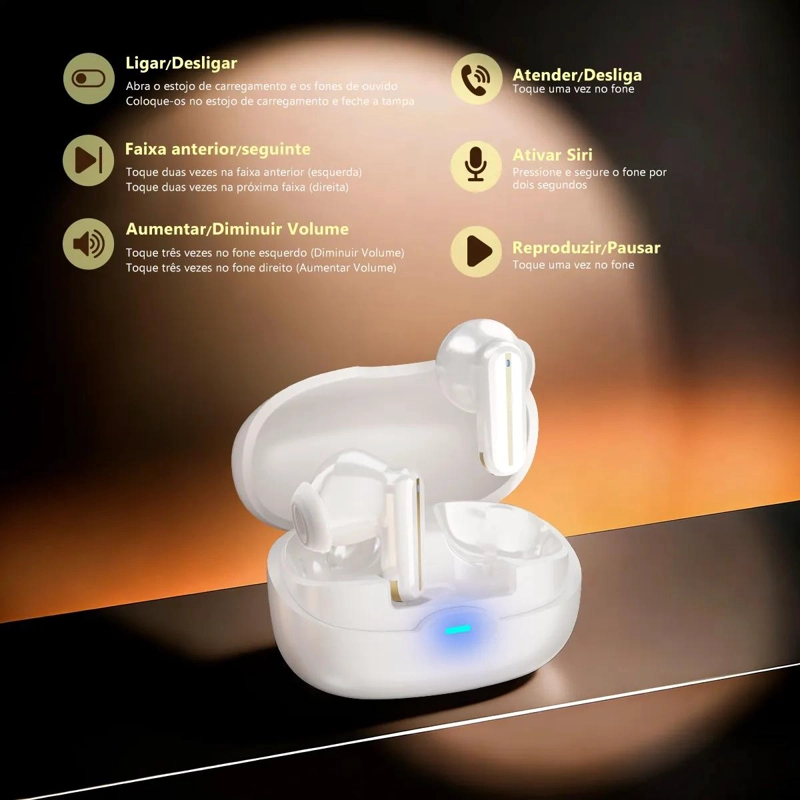 AURICULARES INALAMBRICOS BLUETOOTH CON SONIDO HI-FI Y MODO DUAL - 3