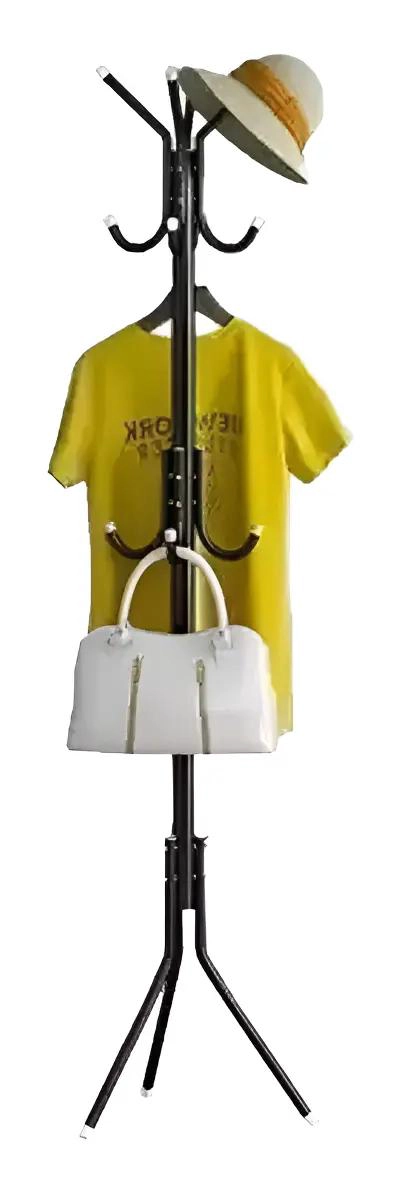COLGADOR PERCHERO TRIPO DE METAL PARA ROPA Y ACCESORIOS - 3