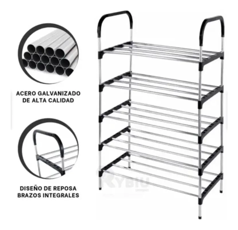 ZAPATERO ORGANIZADOR DE 5 NIVELES PARA CALZADO Y ACCESORIOS - 4