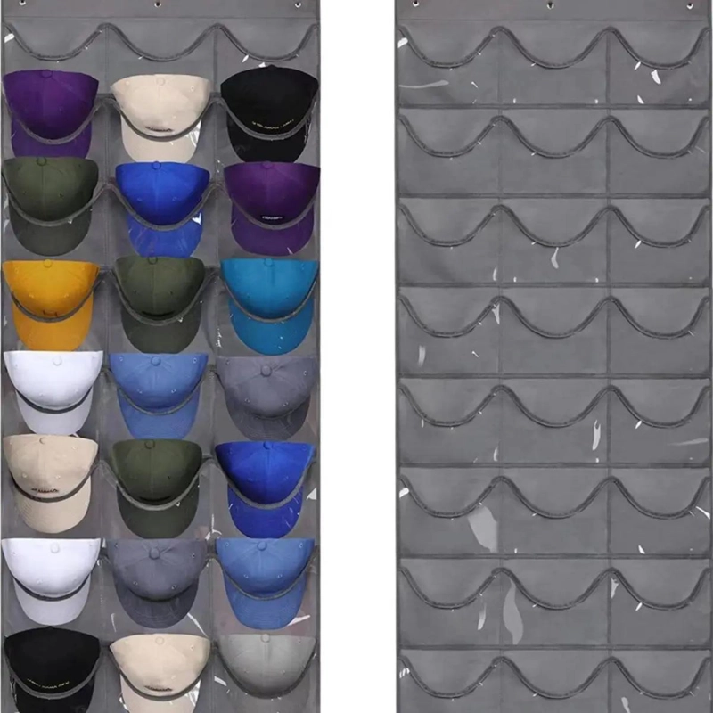 ORGANIZADOR COLGANTE PARA GORRAS Y GORROS DETRAS DE PUERTA - 7