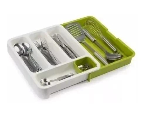 ORGANIZADOR AJUSTABLE PARA CUBIERTOS Y UTENSILIOS DE COCINA - 1