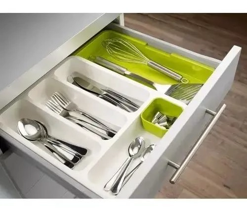 ORGANIZADOR AJUSTABLE PARA CUBIERTOS Y UTENSILIOS DE COCINA - 2