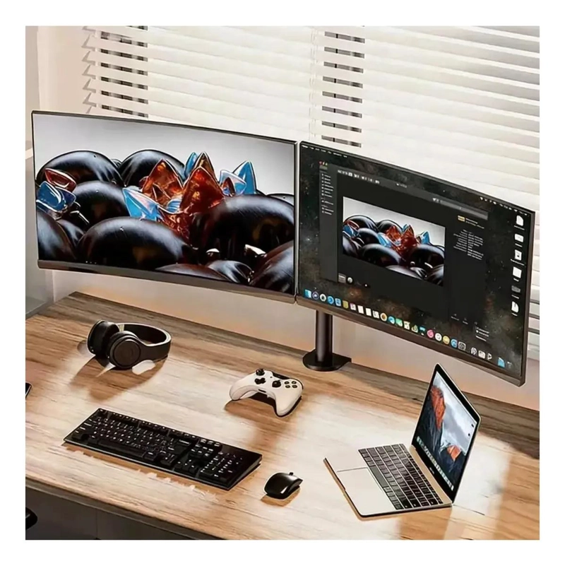 SOPORTE DOBLE ARTICULADO PARA MONITORES DE 15 A 33 PULGADAS - 4