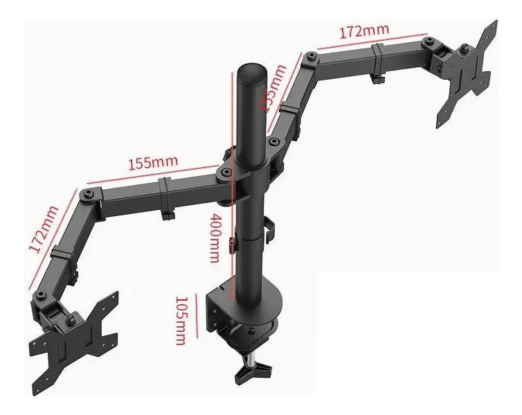 SOPORTE DOBLE ARTICULADO PARA MONITORES DE 15 A 33 PULGADAS - 5