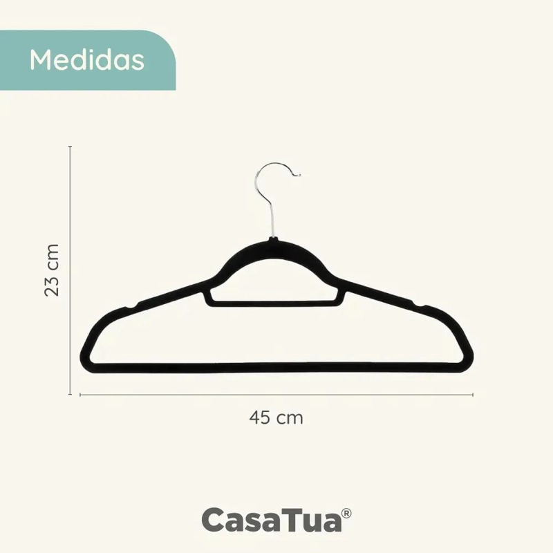 SET DE 30 COLGADORES DE ROPA ANTIDESLIZANTES DE TERCIOPELO - 2