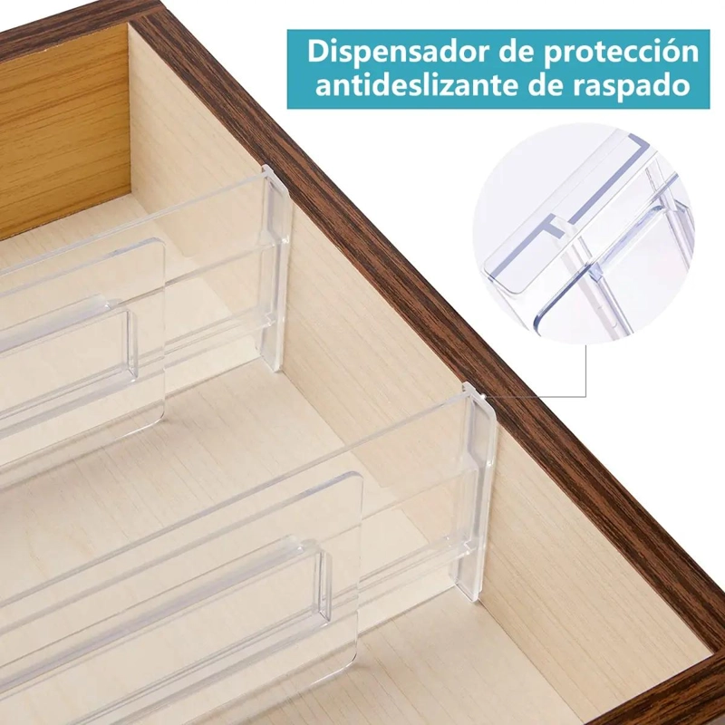 SEPARADORES AJUSTABLES PARA CAJONES 4 PIEZAS 28-48CM - 7