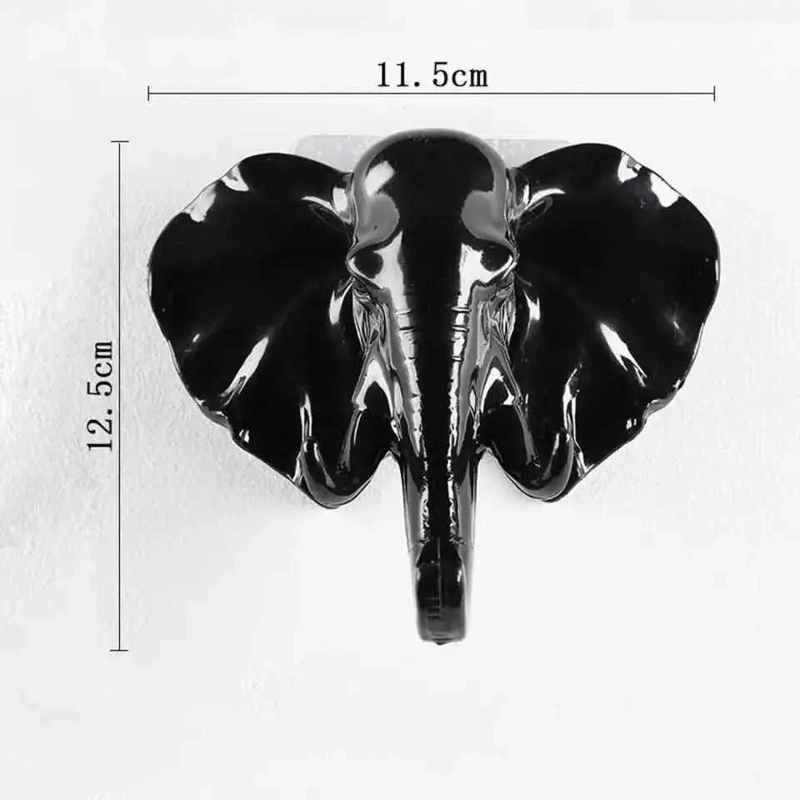 PERCHA DE ELEFANTE COLGADOR DE PARED DECORATIVO Y FUNCIONAL - 3