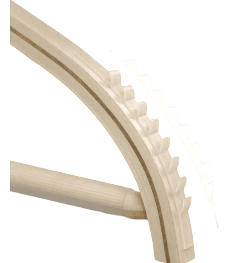 PACK DE 10 COLGADORES DE MADERA ELEGANTES PARA ROPA - 2