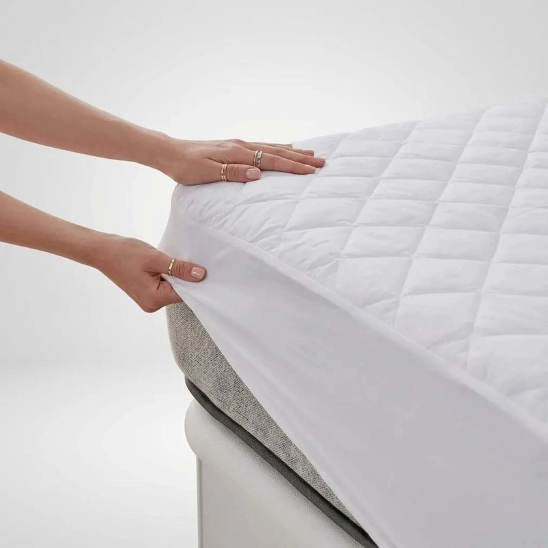 CUBRECOLCHON IMPERMEABLE 1.5 PLAZAS CON FUNDA AJUSTABLE - 7