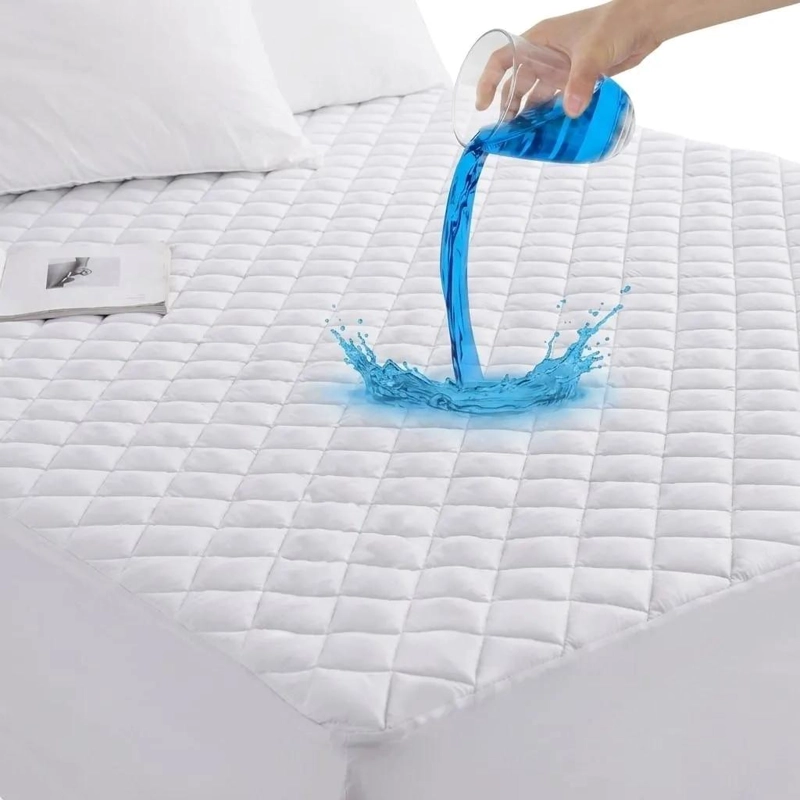 CUBRECOLCHON IMPERMEABLE 1.5 PLAZAS CON FUNDA AJUSTABLE - 8