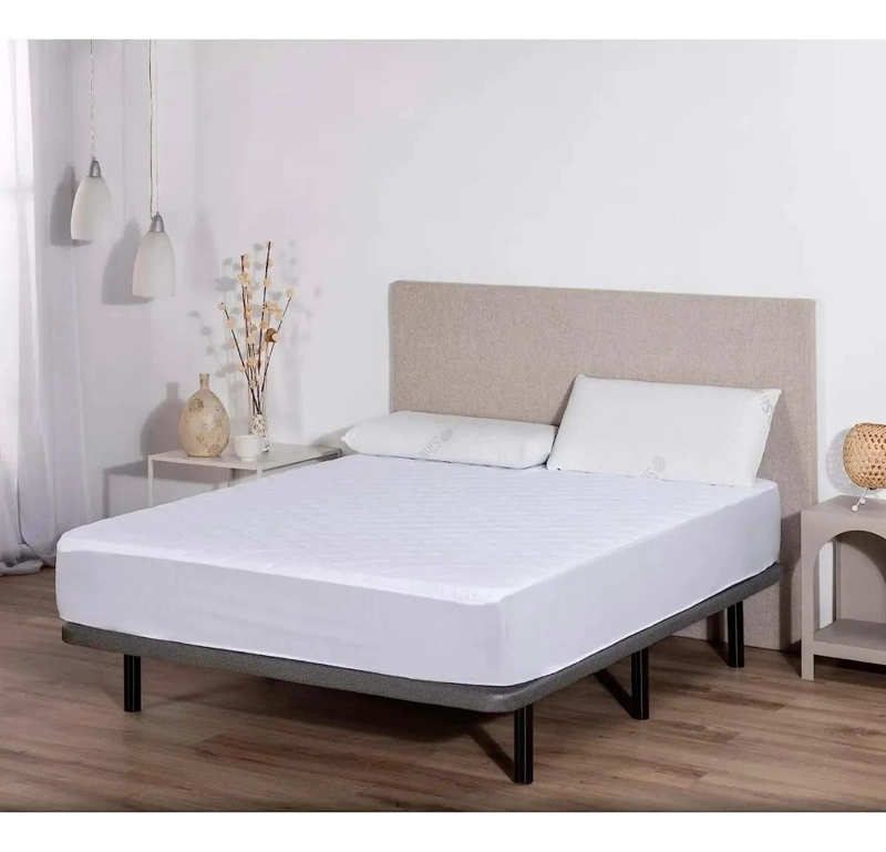 CUBRECOLCHON IMPERMEABLE 1 PLAZA CON FUNDA DE ALMOHADA - 9